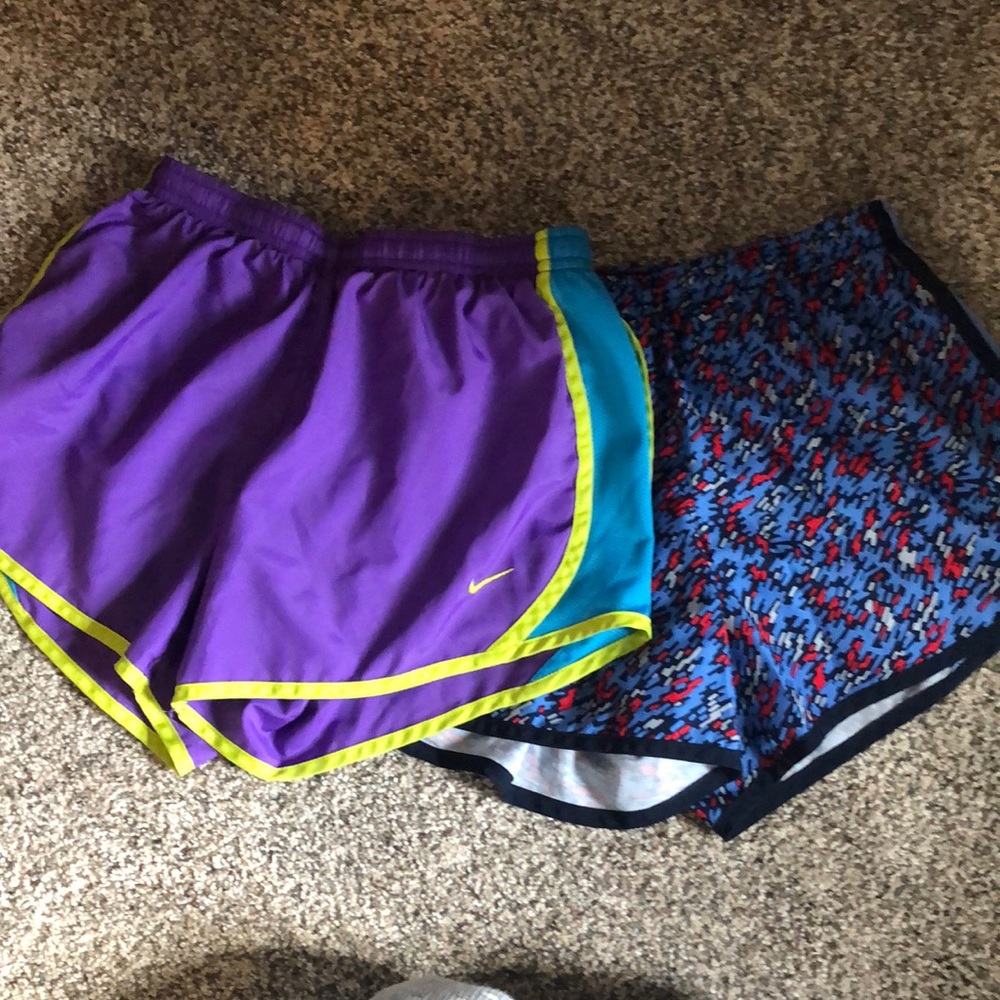 Two Pairs Nike Lined Running Shorts